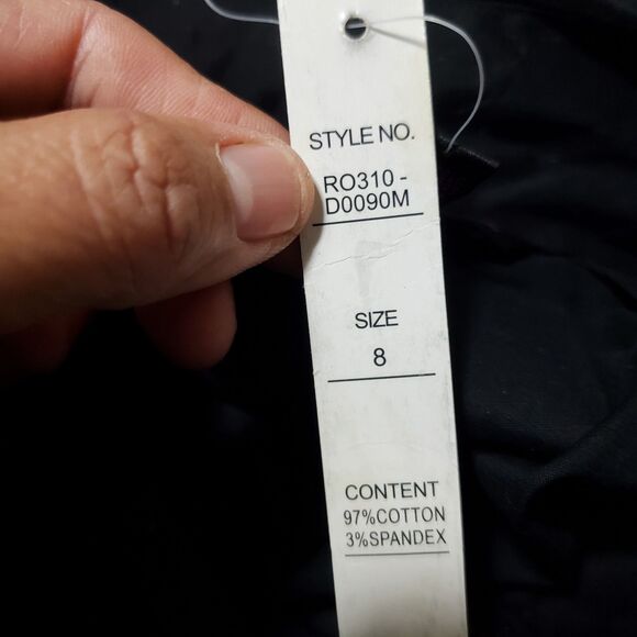 Sara Isabella Women's Black Ruched Ruffled Neck Bodycon Dress Size 8 NWT - Picture 7 of 7